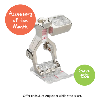 Bernina Foot 34D Clear Reverse Pattern Dual Feed