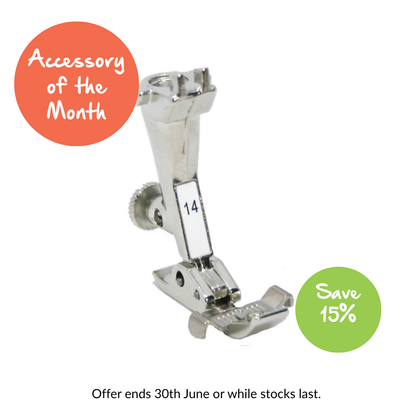 Bernina Foot 14 Zip With Guide Legacy Models - presser foot for Bernina machines