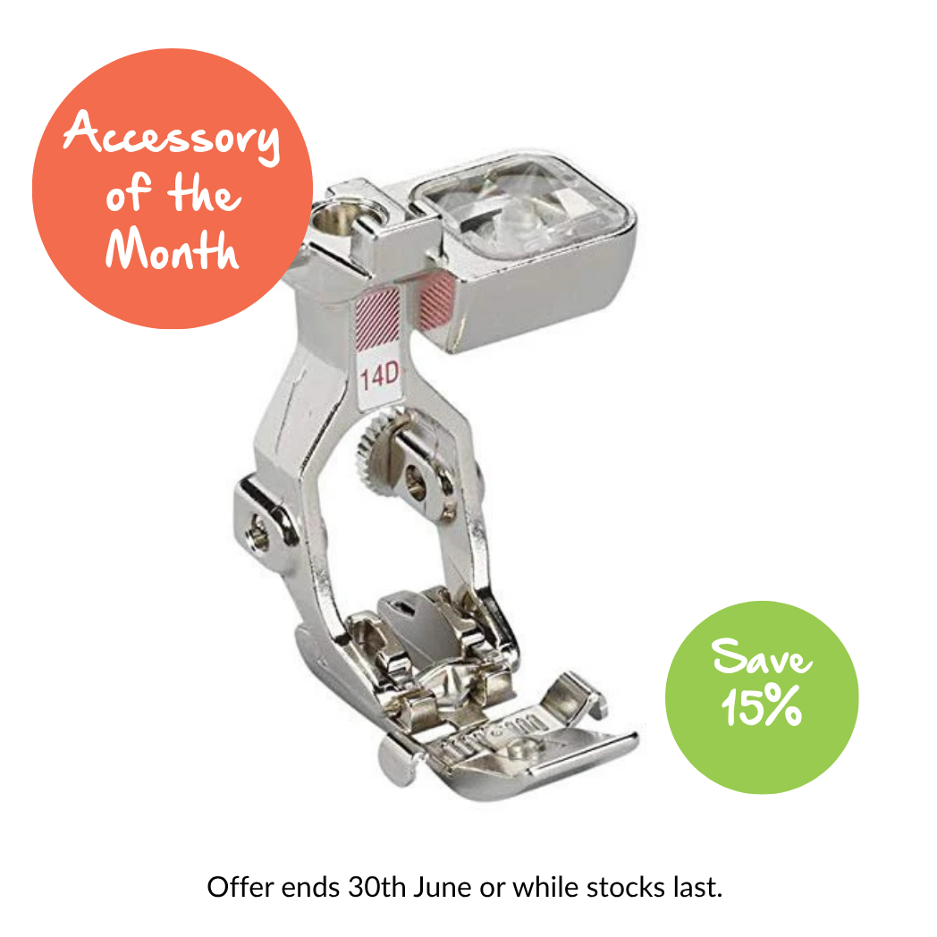 Bernina Foot 14D Zipper with Guide Dual Feed - presser foot for Bernina machines