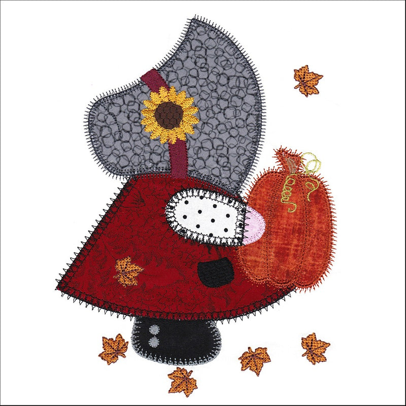 V-Stitch Designs Fall Sunbonnet Sue 1 - Digital Download