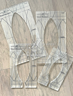 Amanda Murphy ¼"  Every Leaf 1 Templates Set of 4