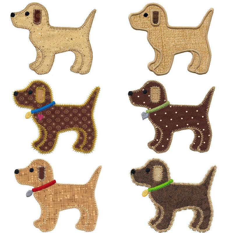 V-Stitch Designs Gingham Dog set -Digital Download