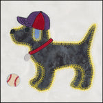 Gingham Dog single 1 - Digital Download - craft pattern by V-Stitch Designs