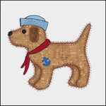 Gingham Dog single 3 - Digital Download - craft pattern by V-Stitch Designs