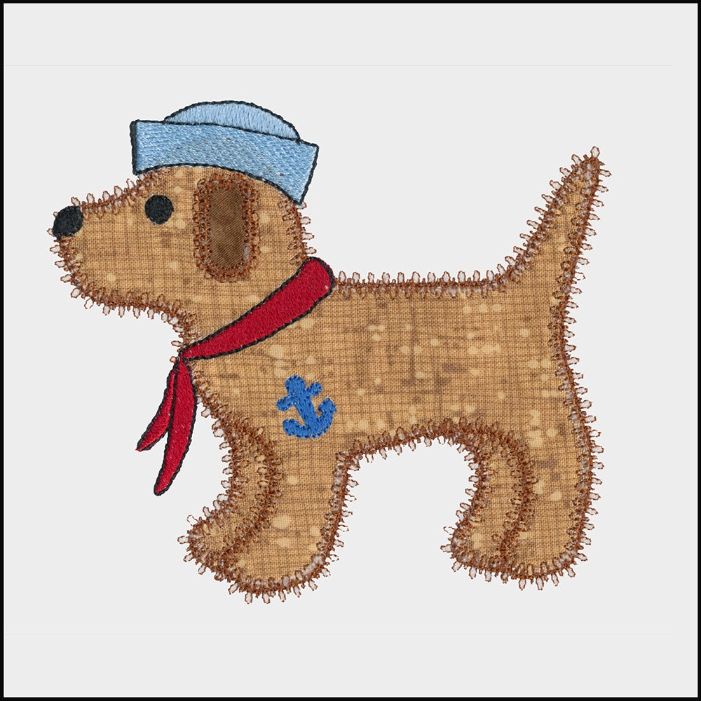 Gingham Dog single 3 - Digital Download - craft pattern by V-Stitch Designs