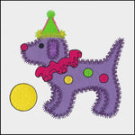 Gingham Dog single 4 - Digital Download - craft pattern by V-Stitch Designs