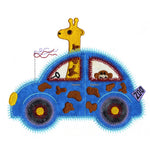 Giraffe Cute Car - Digital Download - craft pattern by V-Stitch Designs