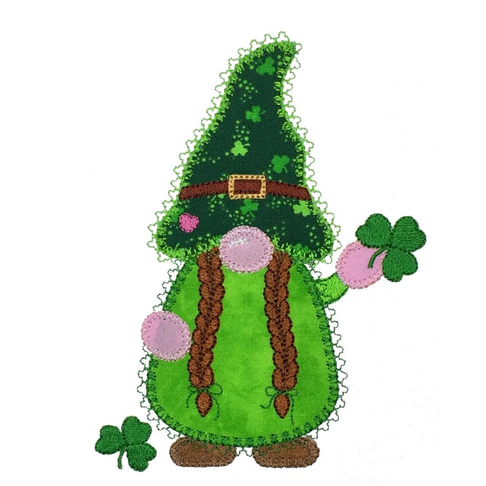 Gnome Irish Girl - Digital Download - craft pattern by V-Stitch Designs