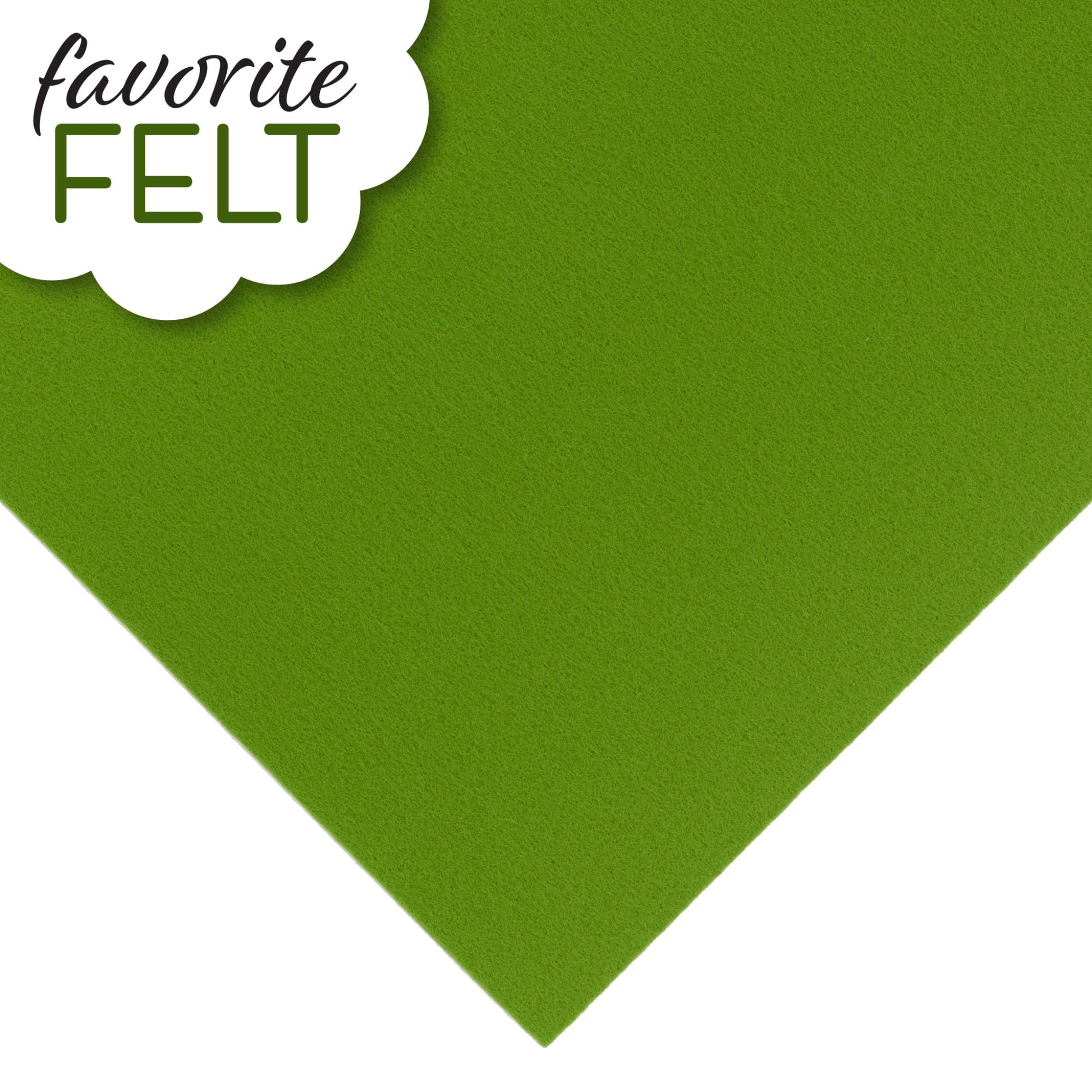 OESD Favourite Felt 8 x 12 inch polyester felt sheet in grass-green for machine embroidery
