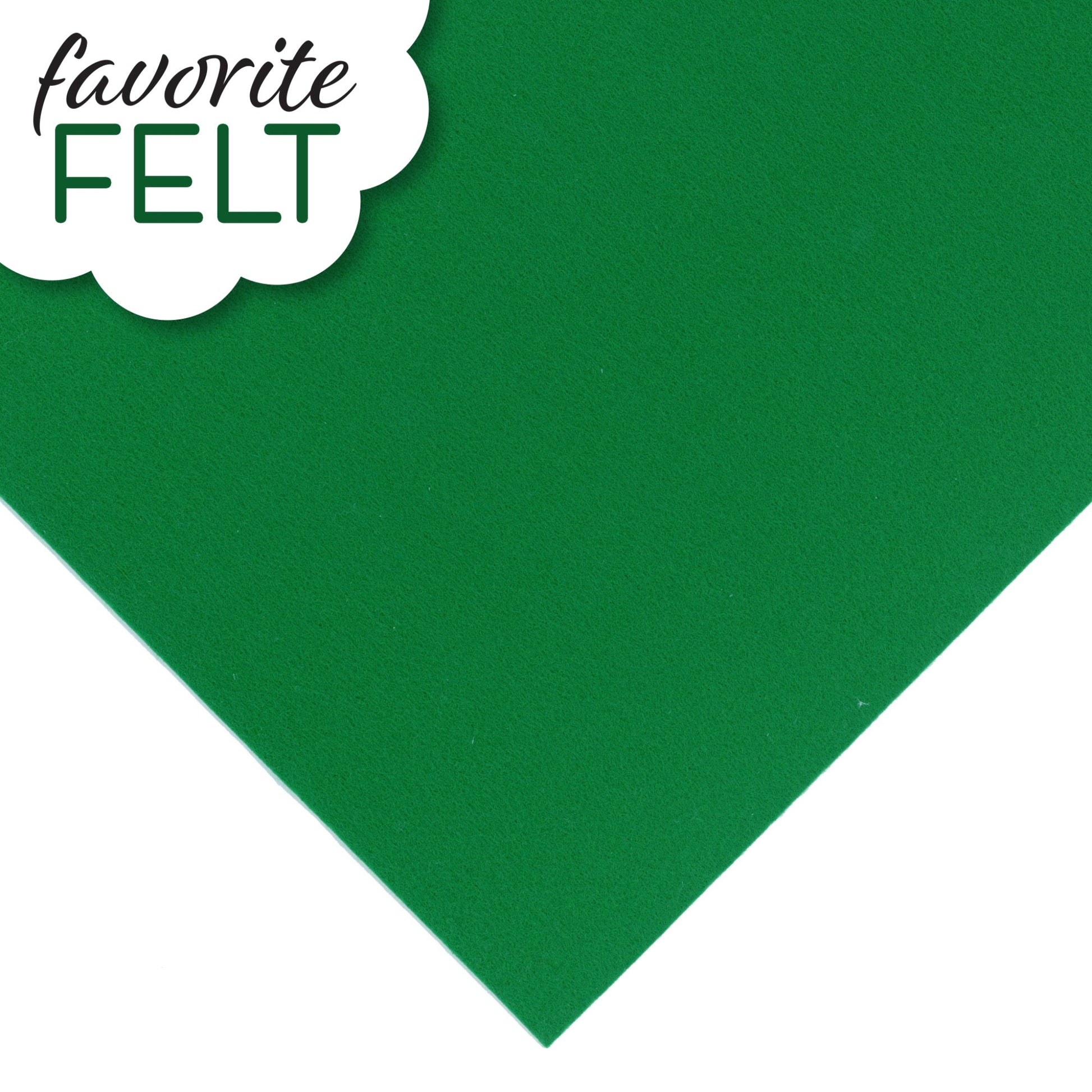 OESD Favourite Felt 8 x 12 inch polyester felt sheet in Green for machine embroidery
