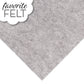 OESD Favourite Felt 8 x 12 inch polyester felt sheet in Grey for machine embroidery