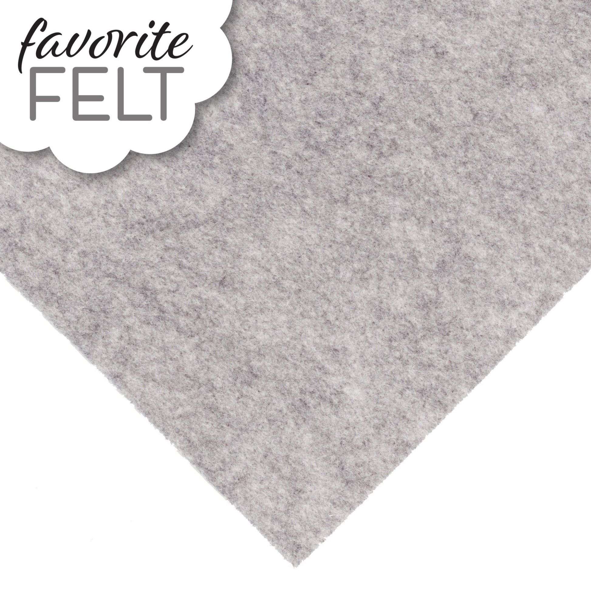 OESD Favourite Felt 8 x 12 inch polyester felt sheet in Grey for machine embroidery