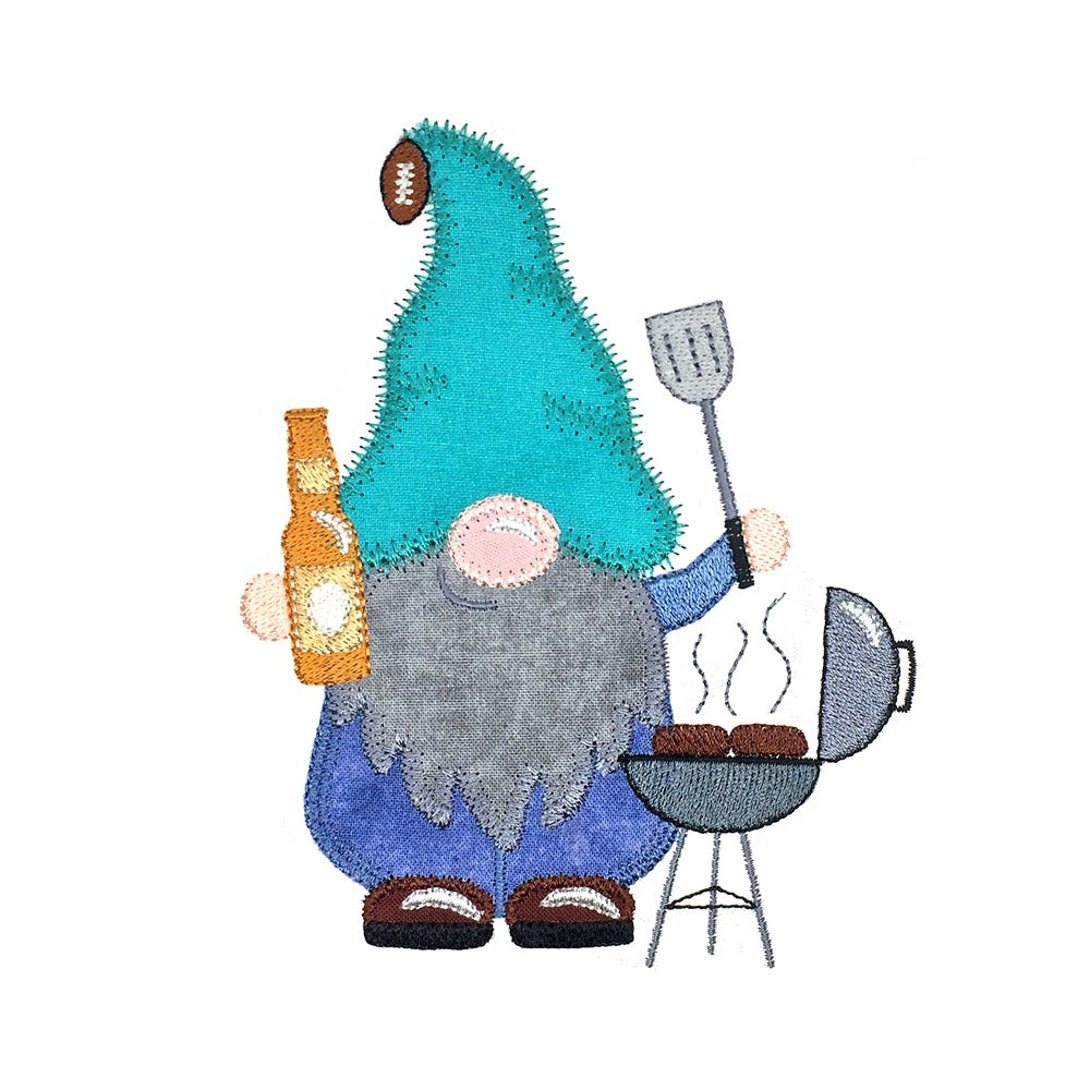 Grilling Gnome - Digital Download - craft pattern by V-Stitch Designs