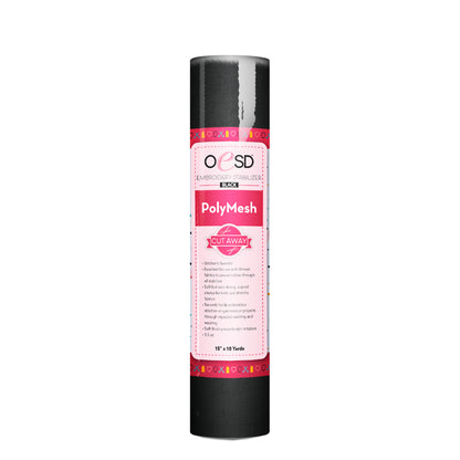 OESD Polymesh Cut-Away Black Machine Embroidery Stabiliser 1.5oz