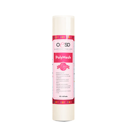 OESD Polymesh Cut-Away White Machine Embroidery Stabiliser 1.5oz