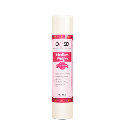 Cut Away Medium Weight White 2oz - craft pattern by OESD