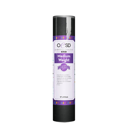 OESD Medium Tear-Away Black Machine Embroidery Stabiliser 15 Inch