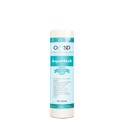 OESD Aquamesh Plus Washaway Machine Embroidery Stabiliser 10 Inch