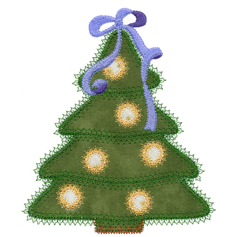 Holiday Medley Tree set -Digital Download - craft pattern by V-Stitch Designs - in use
