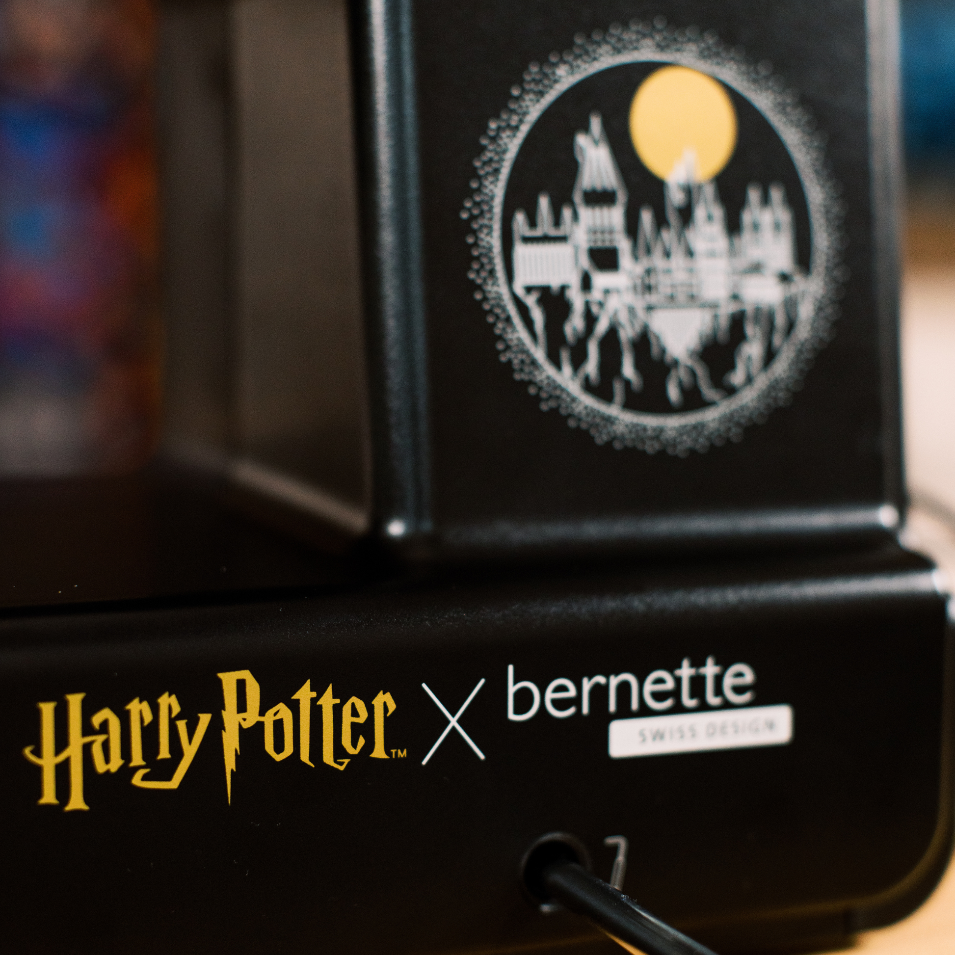 Bernette b79 Special Edition Harry Potter Sewing & Embroidery Machine - machine embroidery design collection - in use