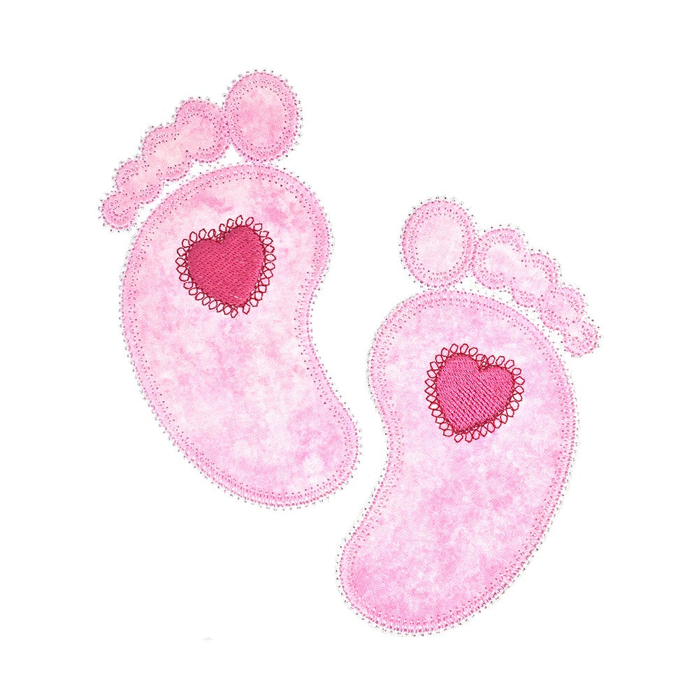 Heart feet - Digital Download - craft pattern by V-Stitch Designs