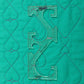 Quilter's Rule ⅛" 1"- 4" Hanging Heart Chain - quilting ruler and template - detail view