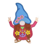 Hippie Girl Gnome - Digital Download - craft pattern by V-Stitch Designs