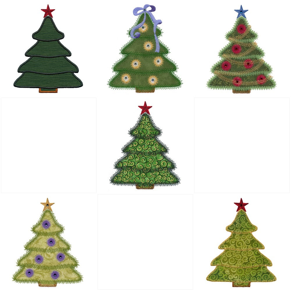 Holiday Medley Tree set -Digital Download - craft pattern by V-Stitch Designs - in use