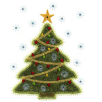 Holiday Medley Tree Single 1 - Digital Download - craft pattern by V-Stitch Designs