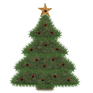Holiday Medley Tree Single 2 - Digital Download - craft pattern by V-Stitch Designs