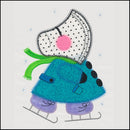 V-Stitch Designs Ice Skating SunBonnet Sue - Digital Download