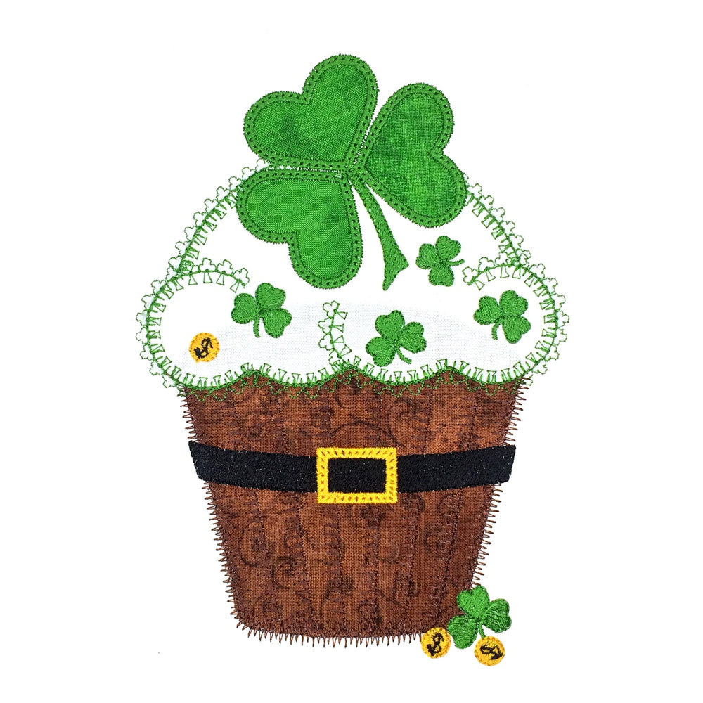 Irish Cupcake - Digital Download - craft pattern by V-Stitch Designs