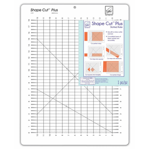 June Tailor Shape Cut 12x18 quilting ruler with slotted increments for rotary cutting