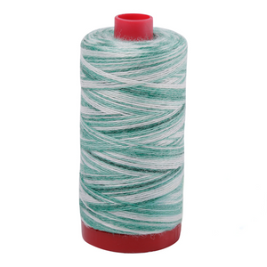 Aurifil embroidery thread spool in Mint Julep (8007) - 12/2 325m
