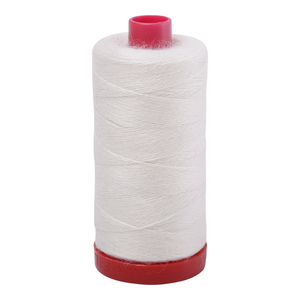 Aurifil embroidery thread spool in Off White (8021) - 12/2 325m