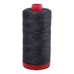 Aurifil embroidery thread spool in Dark Grey Melange (8083) - 12/2 325m