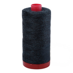 Aurifil embroidery thread spool in Dark Green Melange (8090) - 12/2 325m