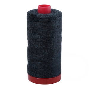 Aurifil embroidery thread spool in Dark Green Melange (8090) - 12/2 325m