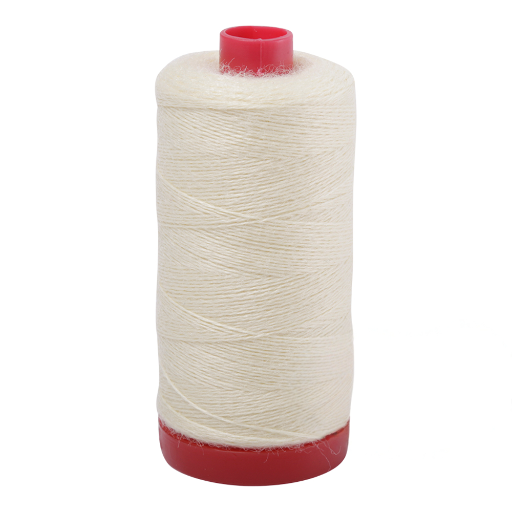 Aurifil embroidery thread spool in Pale Lemon (8110) - 12/2 325m