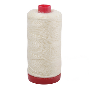 Aurifil embroidery thread spool in Pale Lemon (8110) - 12/2 325m