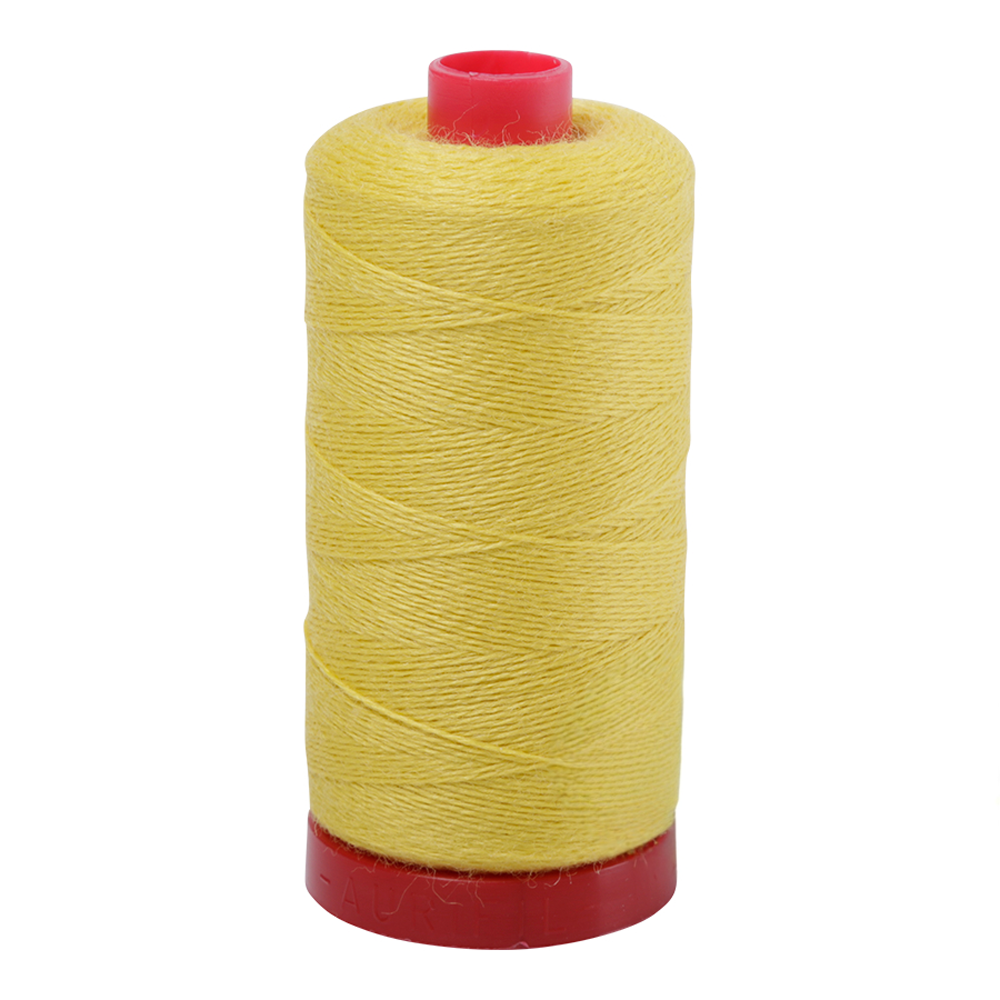 Aurifil embroidery thread spool in Lemon (8120) - 12/2 325m