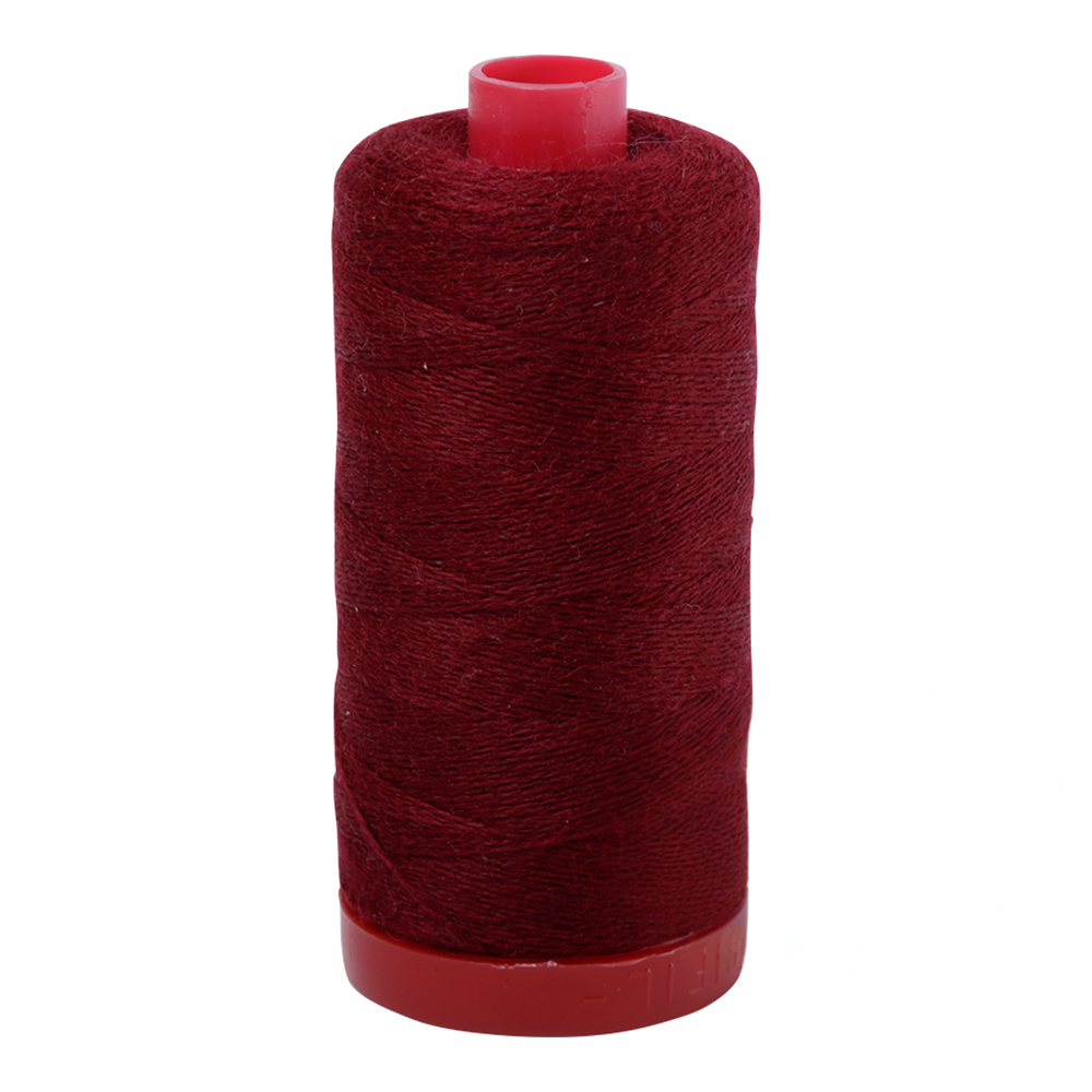 Aurifil embroidery thread spool in Wine (8460) - 12/2 325m