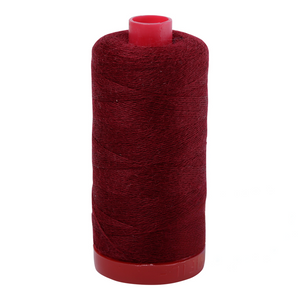 Aurifil embroidery thread spool in Wine (8460) - 12/2 325m