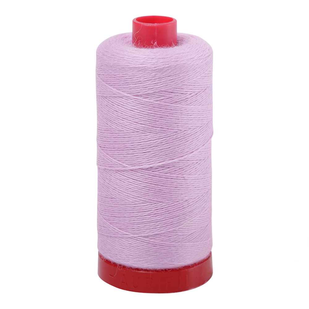 Aurifil embroidery thread spool in Light Lavender (8574) - 12/2 325m