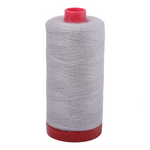 Aurifil embroidery thread spool in Light Grey (8605) - 12/2 325m