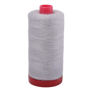 Aurifil embroidery thread spool in Light Grey (8605) - 12/2 325m
