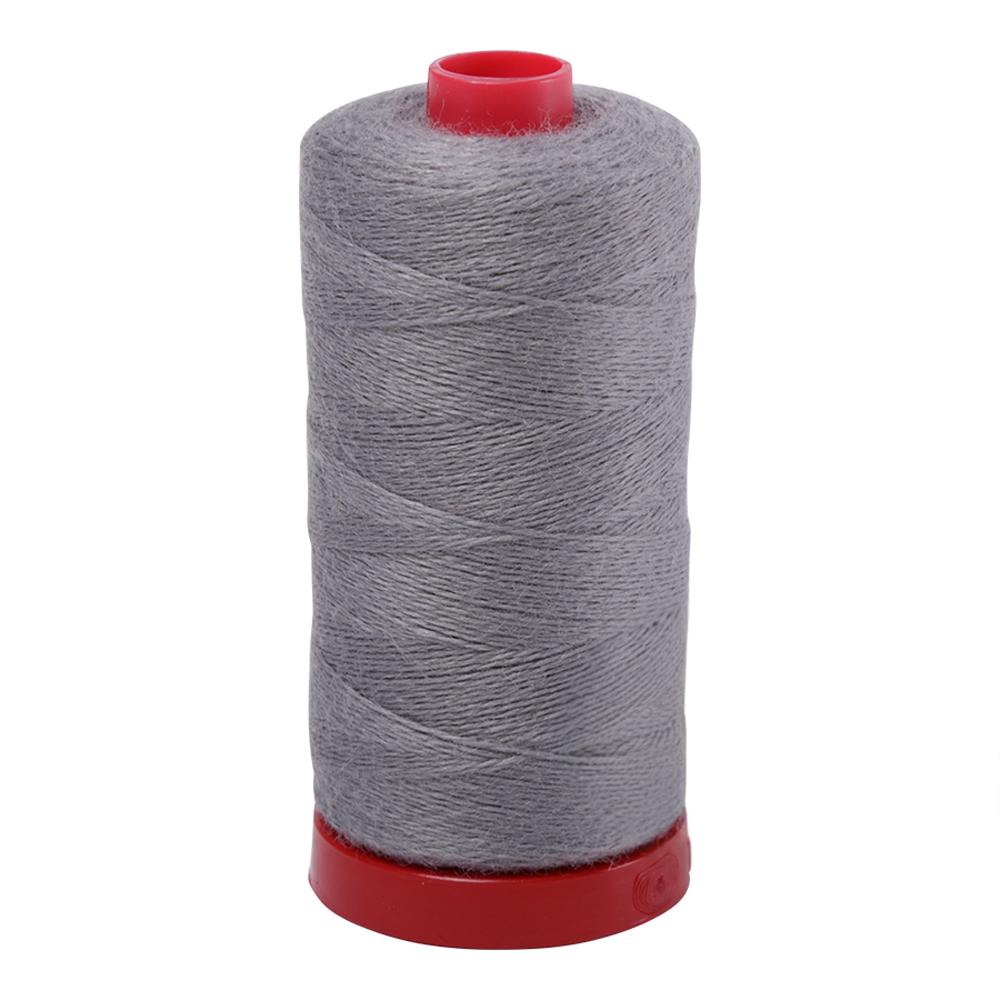 Aurifil embroidery thread spool in Med Grey (8610) - 12/2 325m