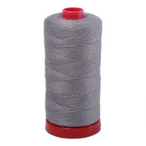Aurifil embroidery thread spool in Med Grey (8610) - 12/2 325m