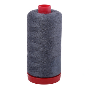 Aurifil embroidery thread spool in Graphite Blue (8615) - 12/2 325m