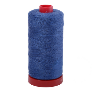 Aurifil embroidery thread spool in Dark Turquoise (8730) - 12/2 325m